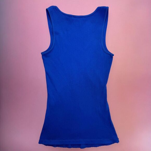Y2K Express 2000s Mcbling rich blue sequin tank top💚 - Picture 3 of 3